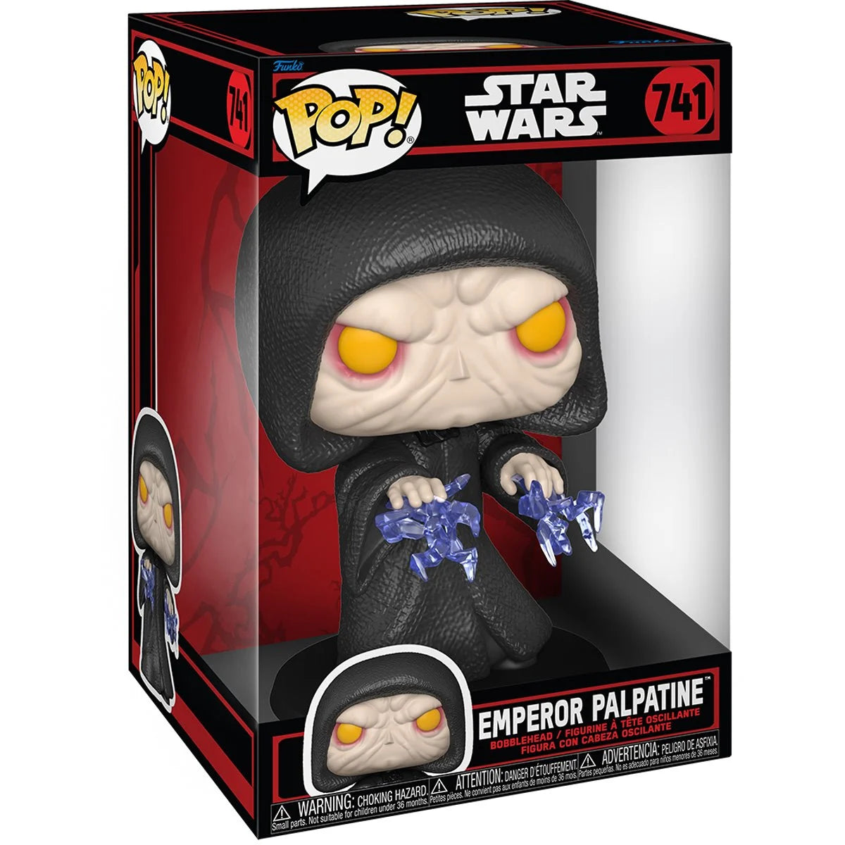 Star Wars Dark Side Emperor Palpatine Jumbo Pop!