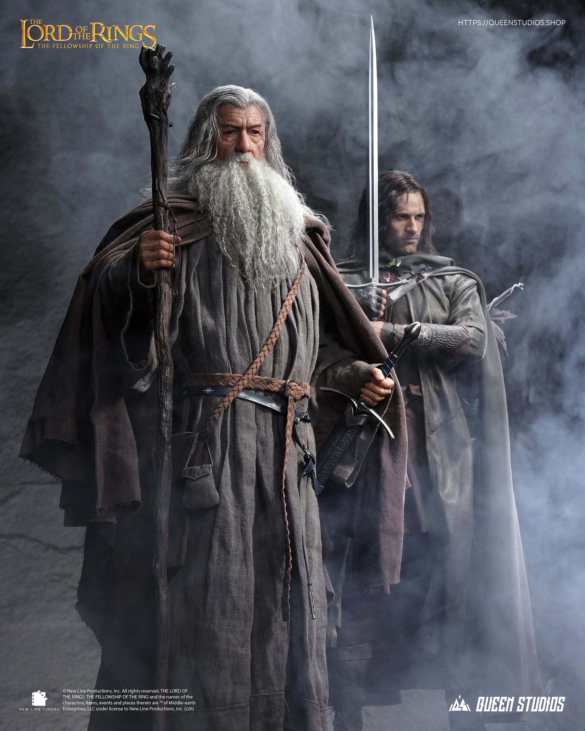 Queen Studios The Lord of the Rings The Fellowship of the Ring Gandalf 1/3 Scale Statue