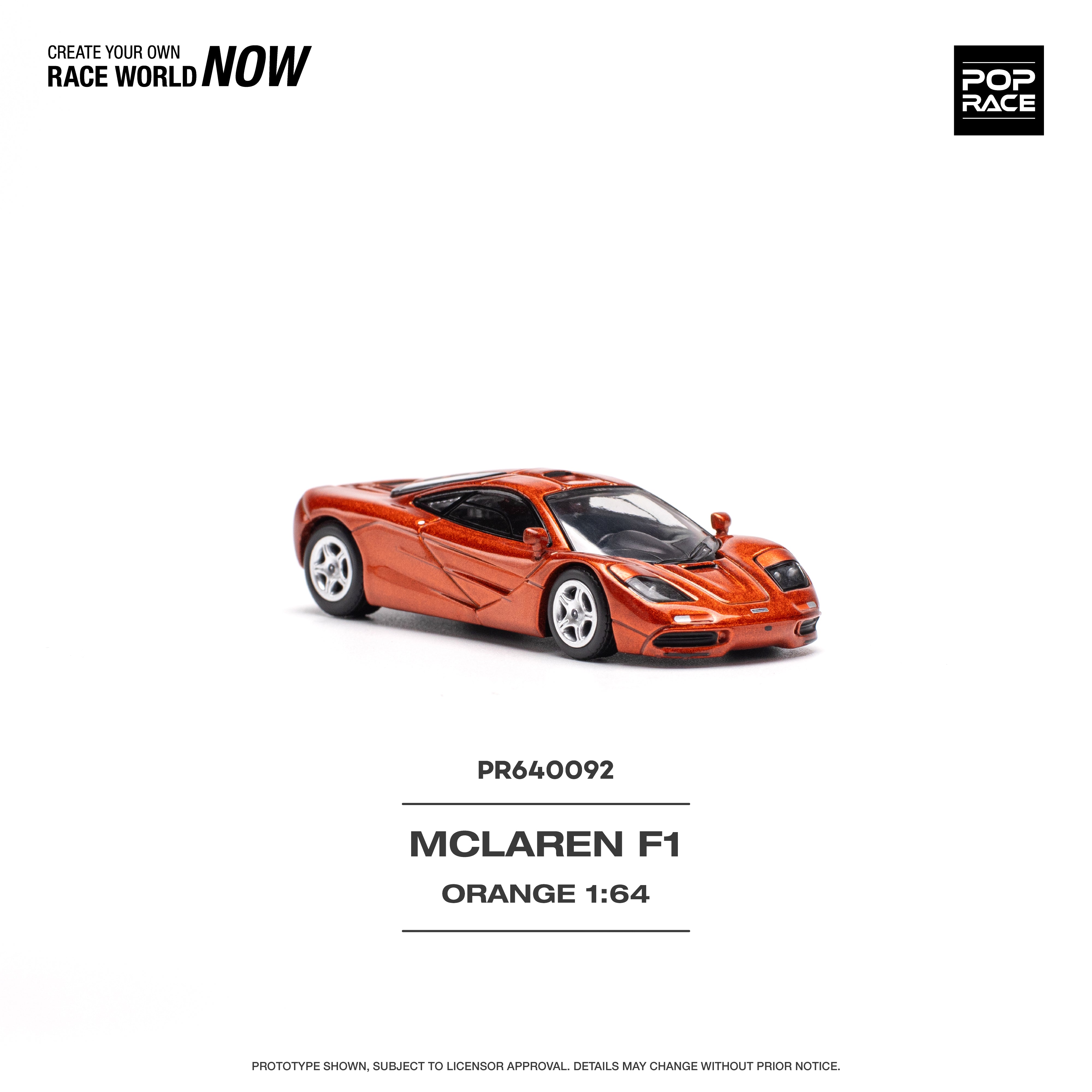 McLAREN F1 - Orange PR640920 by Pop Race