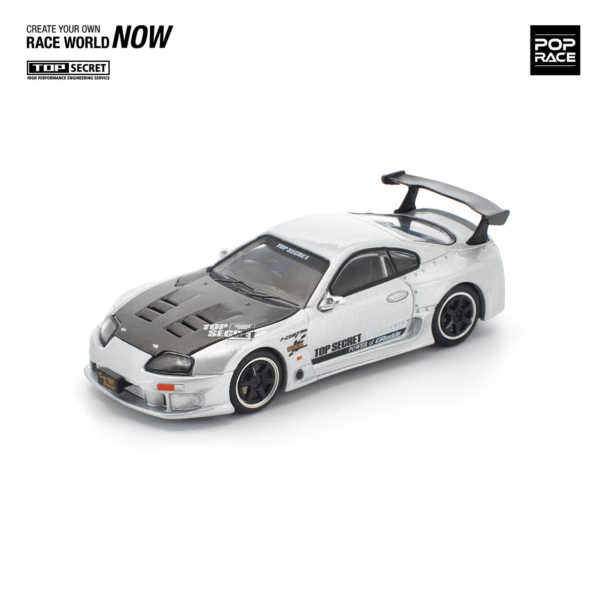 TOP SECRET GT300 SUPRA Silver PR640324 by Pop Race