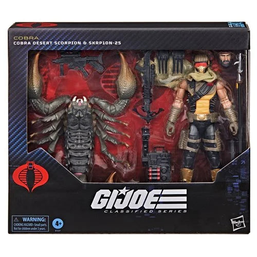 G.I. Joe Classified Series Deluxe Cobra Desert Scorpion & SKRP10N-25 Action Figures