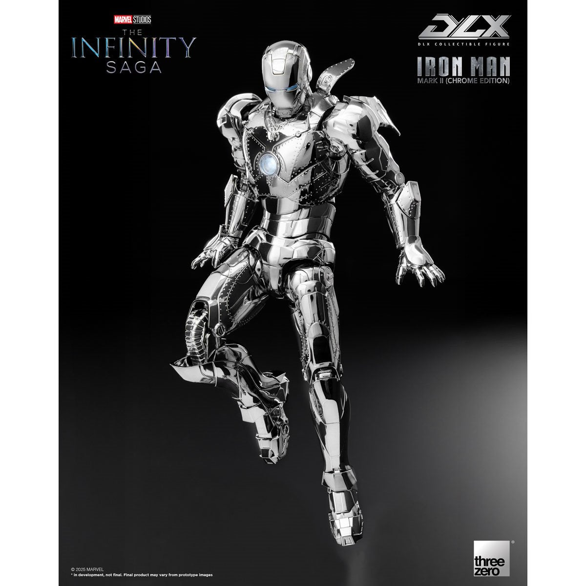 Marvel Studios: The Infinity Saga Iron Man Mark 2 (Chrome Edition) DLX Figure By Threezero