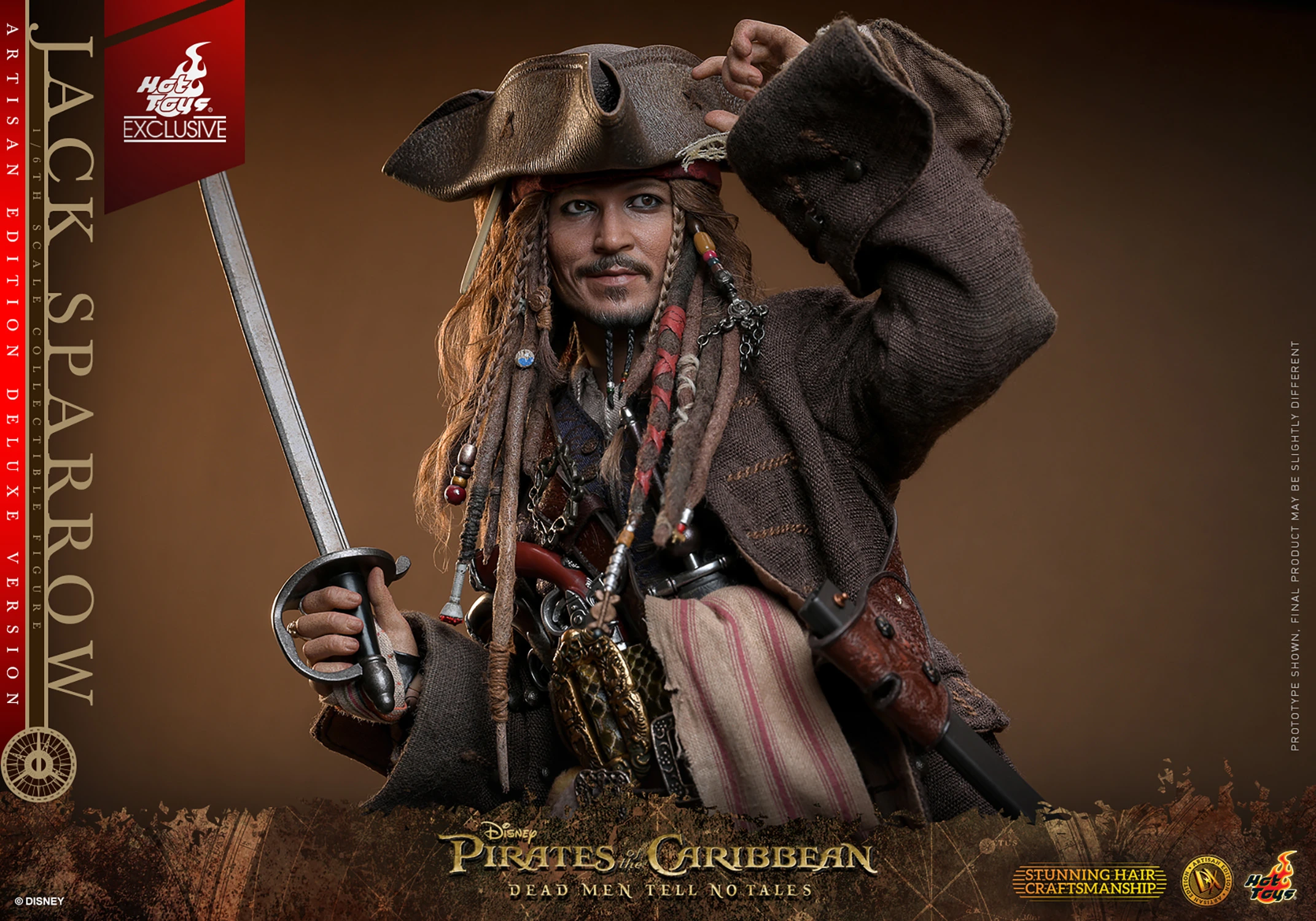 Jack Sparrow (Artisan Edition Deluxe Version) by Hot Toys