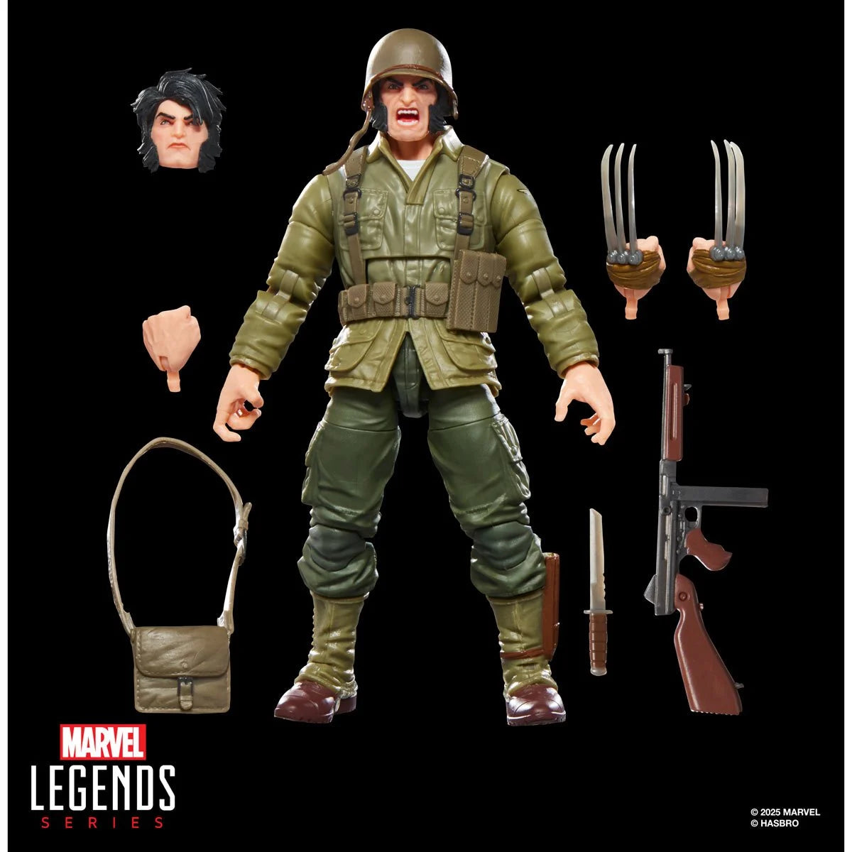 Marvel Legends Series Wolverine (WWII Logan) X-Men Comics Action Figure