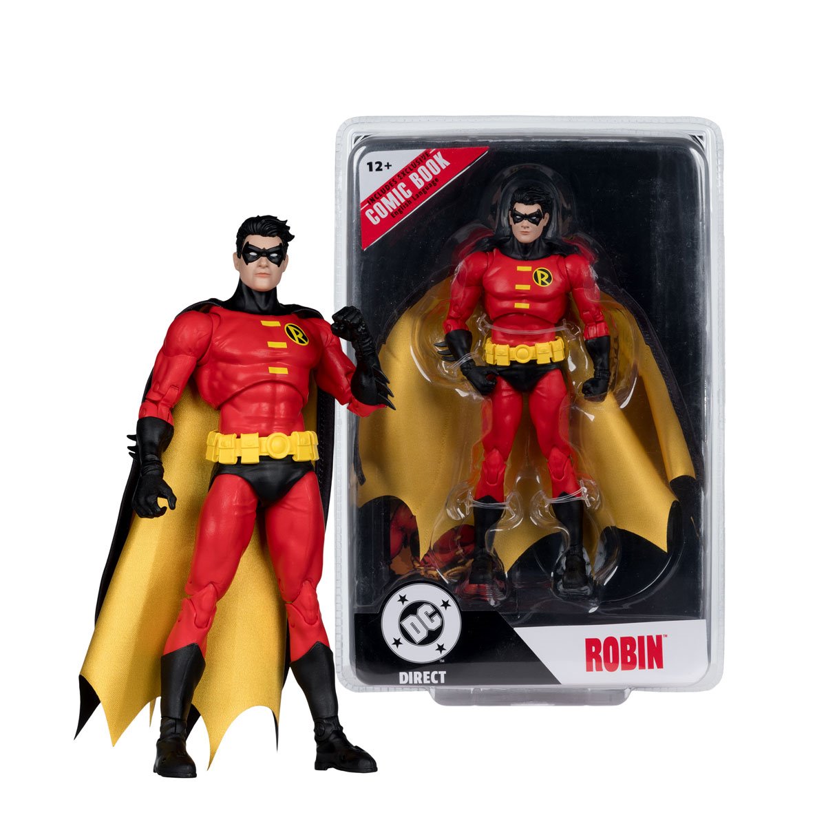 DC Direct Page Punchers Robin Teen Titans Action Figure with Comic