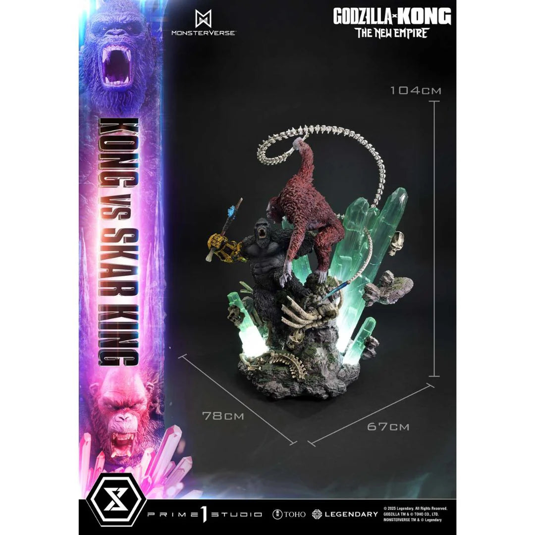 Godzilla X Kong The New Empire Kong Vs Skar King Statue By Prime1 Studios