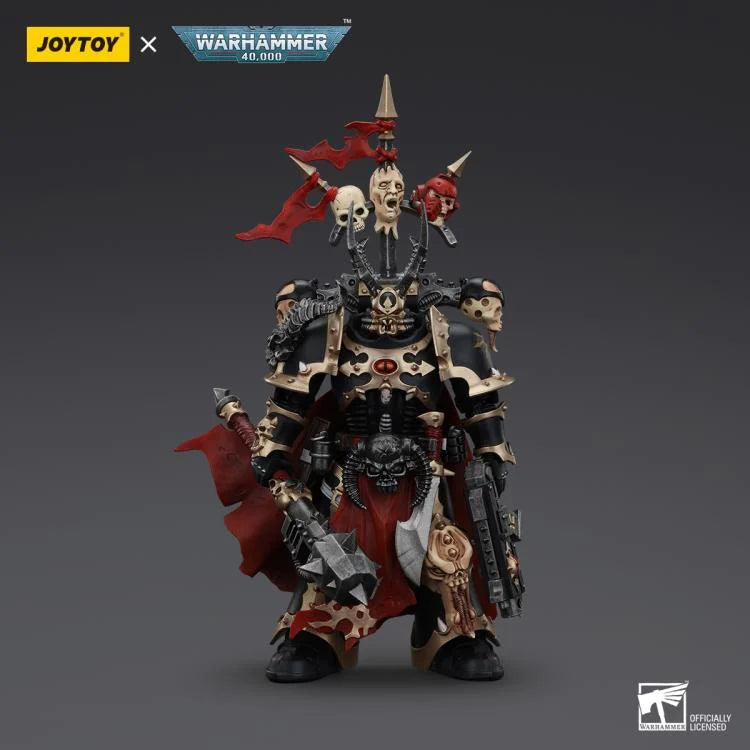 Warhammer 40K Chaos Space Marines Black Legion Chosen Champion with Bolter and Power Maul Action Figure
