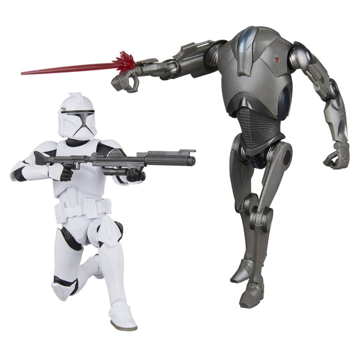 Star Wars The Black Series Phase I Clone Trooper & Super Battle Droid Action Figures