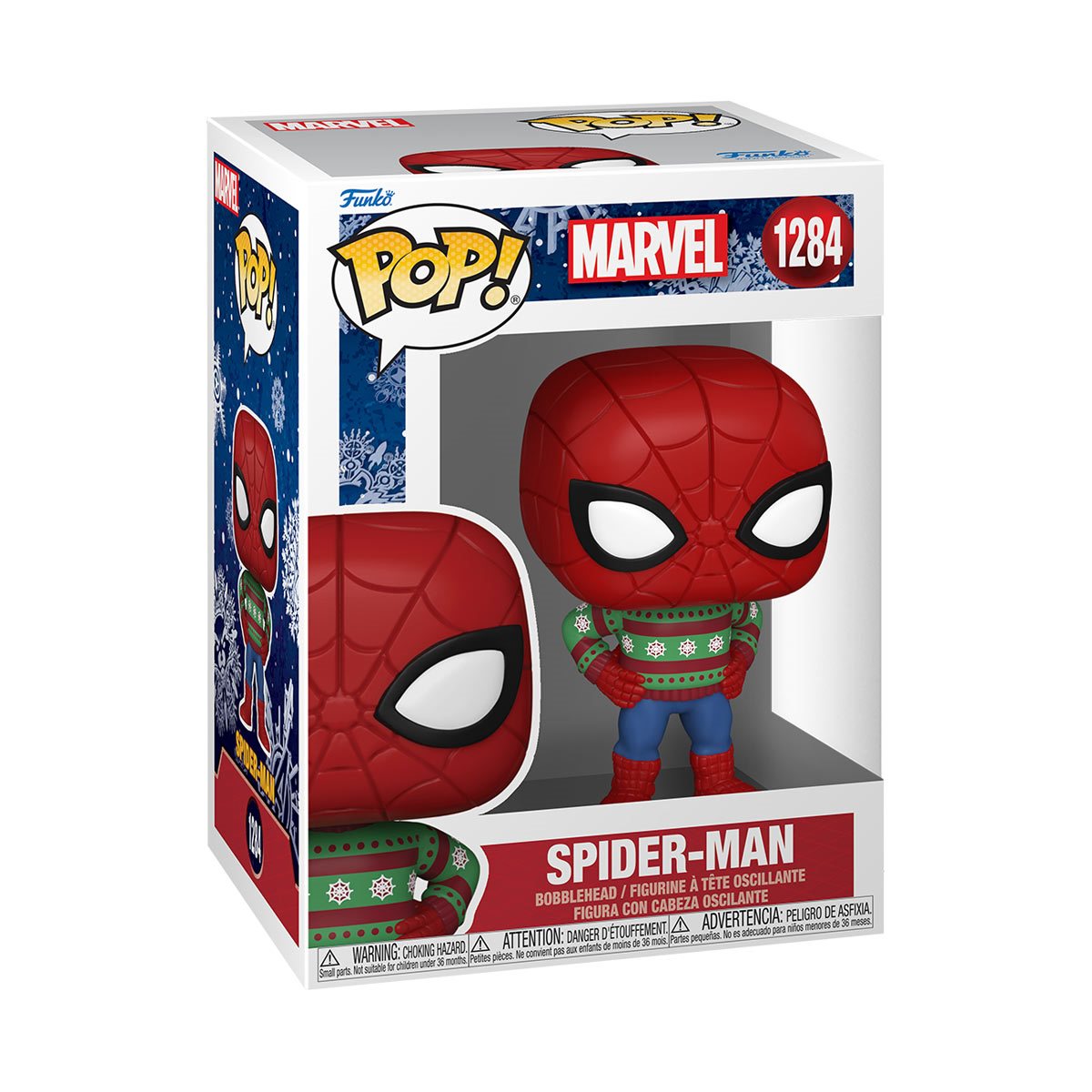 Marvel Holiday Spider-Man Sweater Vinyl Figure By Funko Pop!