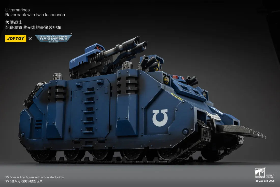 Warhammer 40K Ultramarines Razorback with Twin Lascannon 1/18 Scale Vehicle