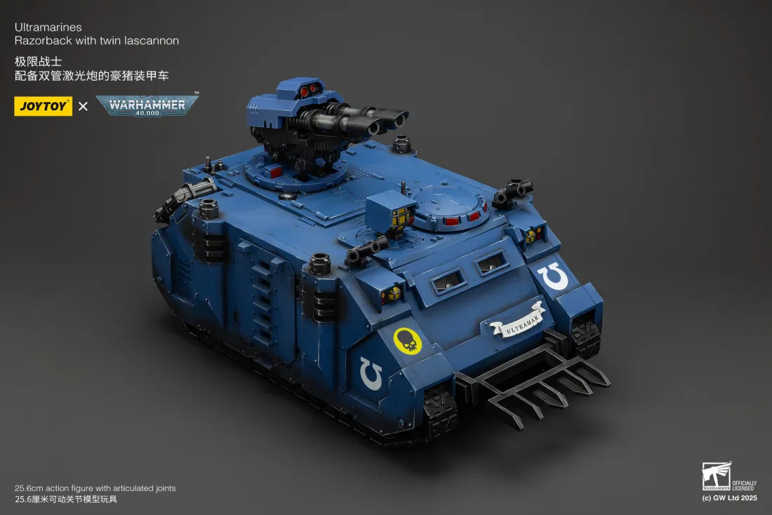 Warhammer 40K Ultramarines Razorback with Twin Lascannon 1/18 Scale Vehicle