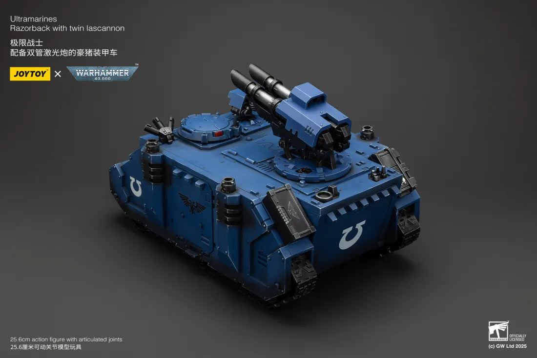 Warhammer 40K Ultramarines Razorback with Twin Lascannon 1/18 Scale Vehicle
