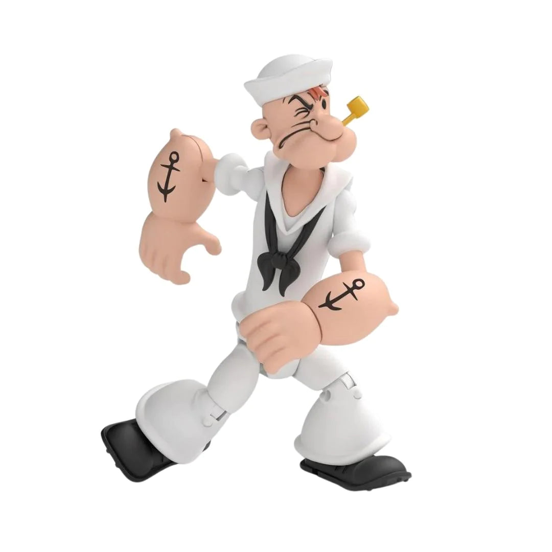 Popeye Classics Wave 2 Popeye White Sailor Suit 1:12 Scale Action Figure By Boss Fight Studio