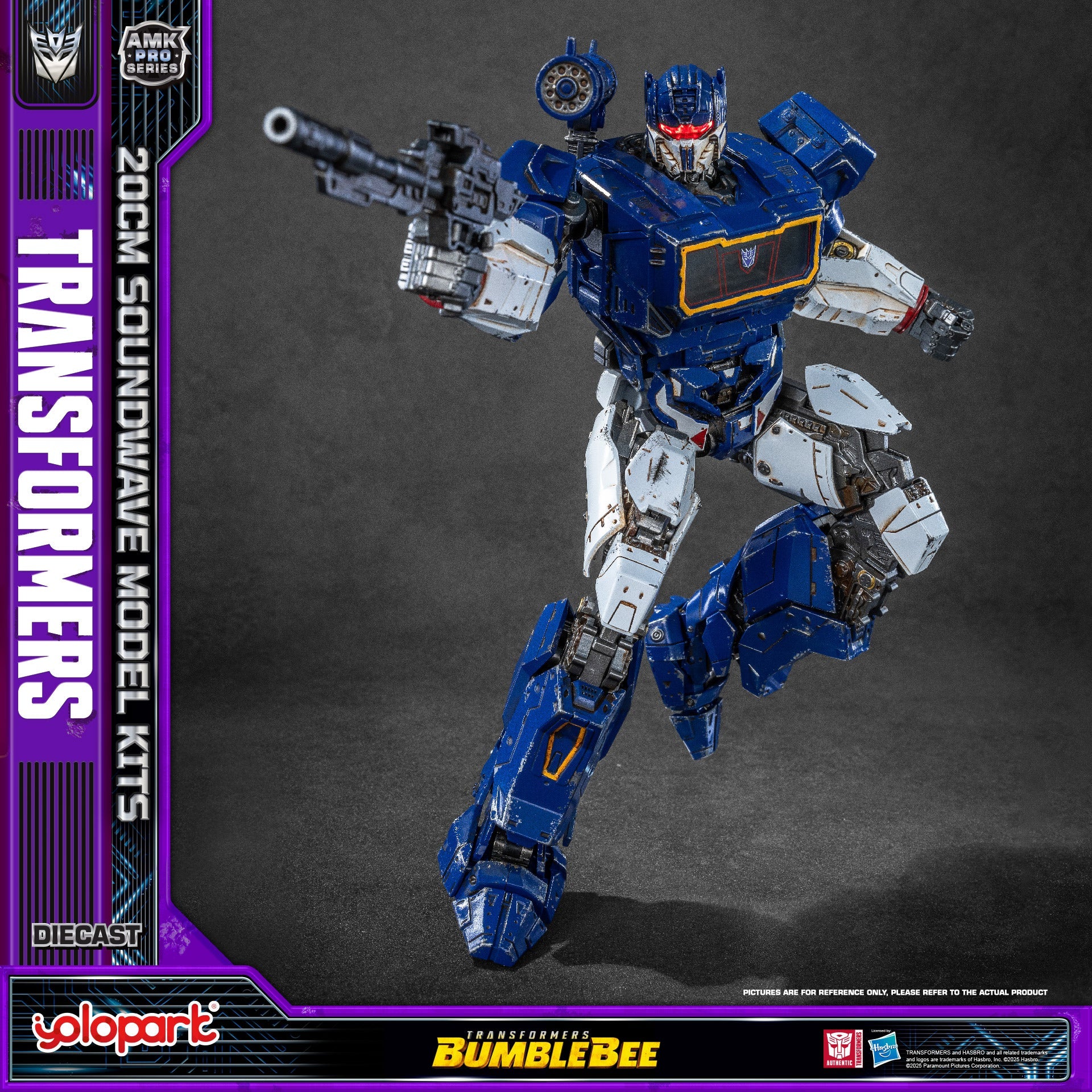 Transformers (Bumblebee) Soundwave & Ravage Model Kit AMK PRO Series By Yolopark