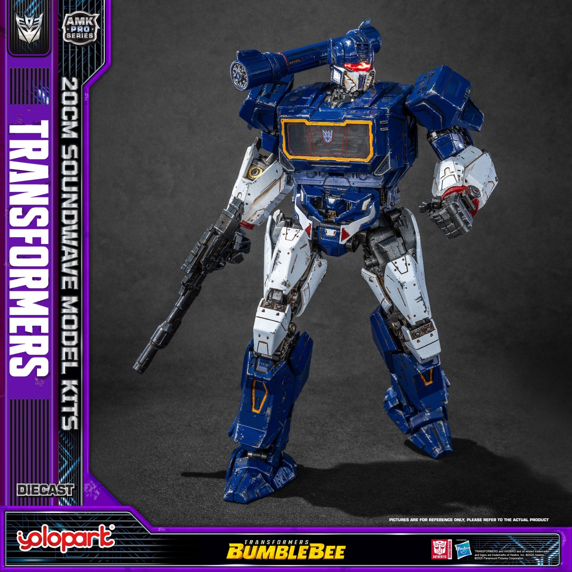 Transformers (Bumblebee) Soundwave & Ravage Model Kit AMK PRO Series By Yolopark
