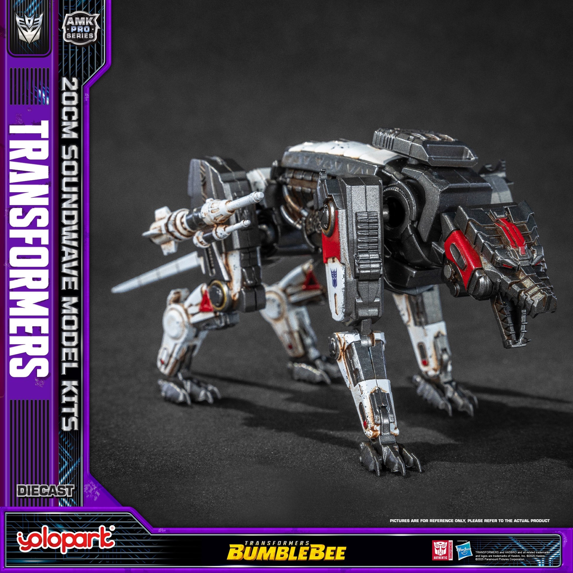 Transformers (Bumblebee) Soundwave & Ravage Model Kit AMK PRO Series By Yolopark