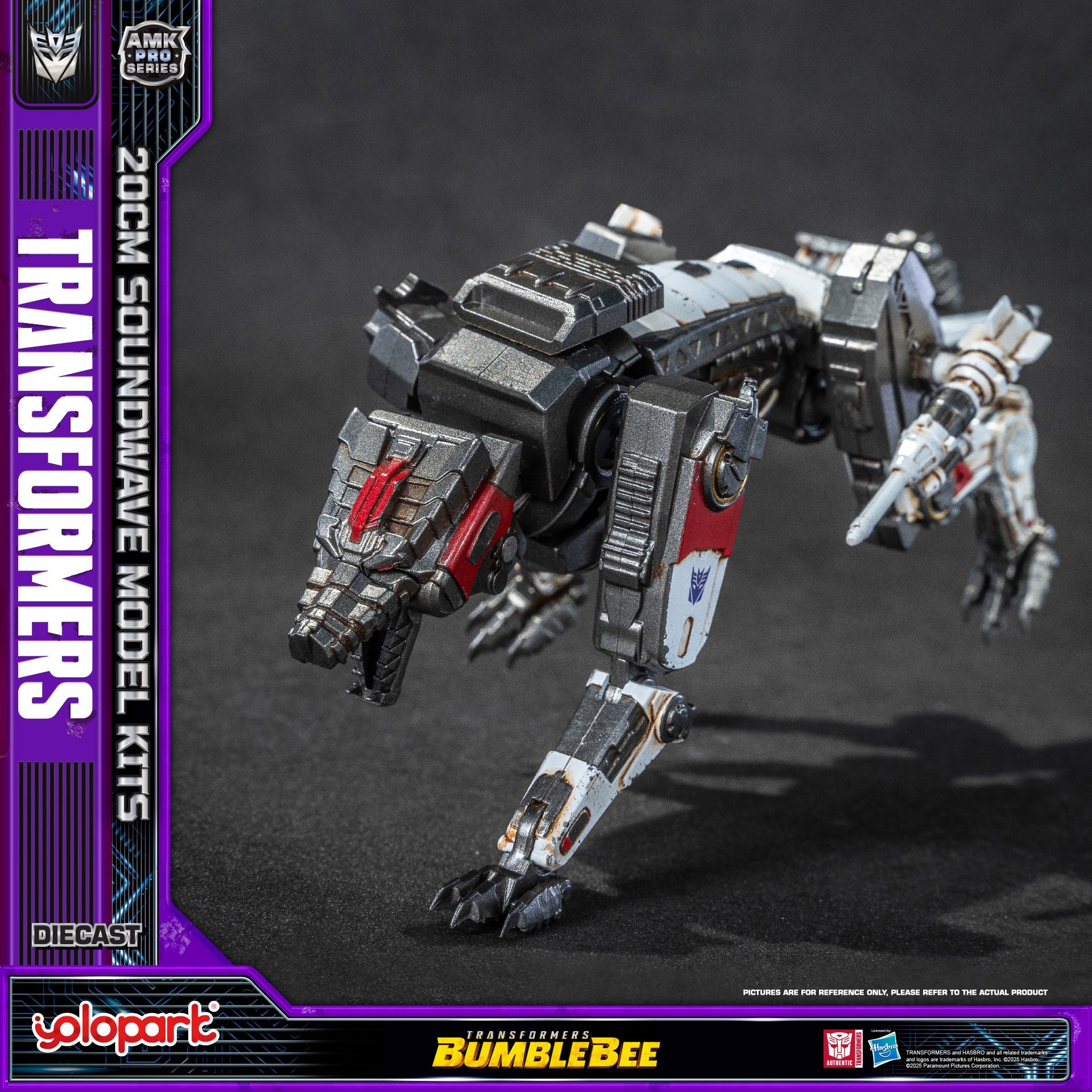Transformers (Bumblebee) Soundwave & Ravage Model Kit AMK PRO Series By Yolopark