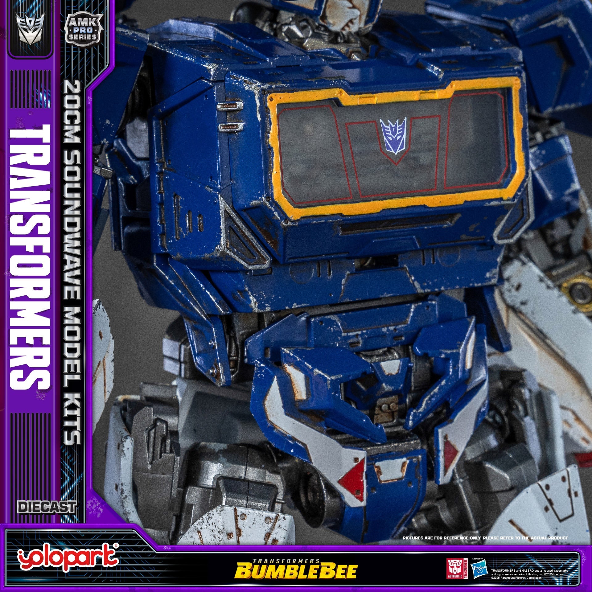 Transformers (Bumblebee) Soundwave & Ravage Model Kit AMK PRO Series By Yolopark
