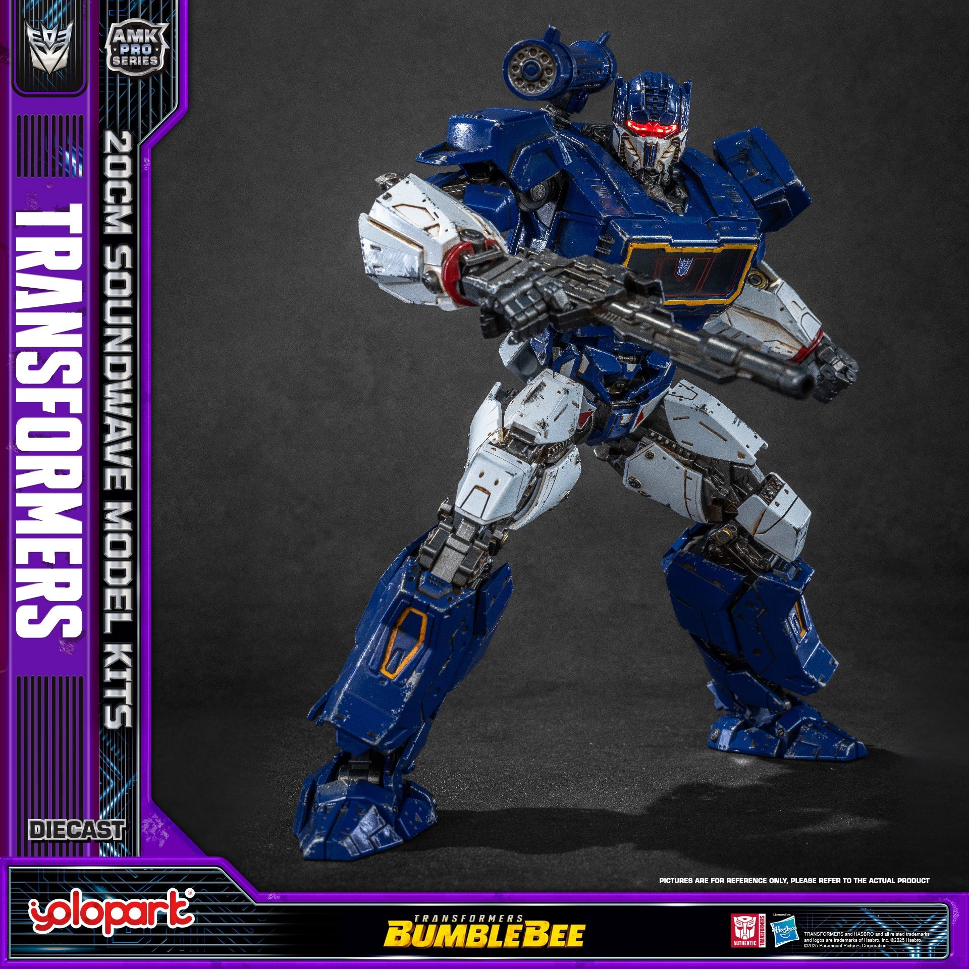 Transformers (Bumblebee) Soundwave & Ravage Model Kit AMK PRO Series By Yolopark