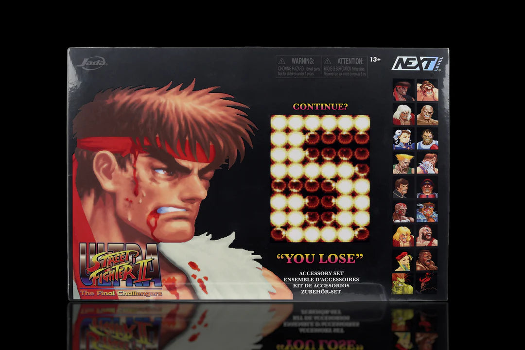 Ultra Street Fighter II "You Lose" Accessory Set for Action Figures Exclusive By Jada Toys