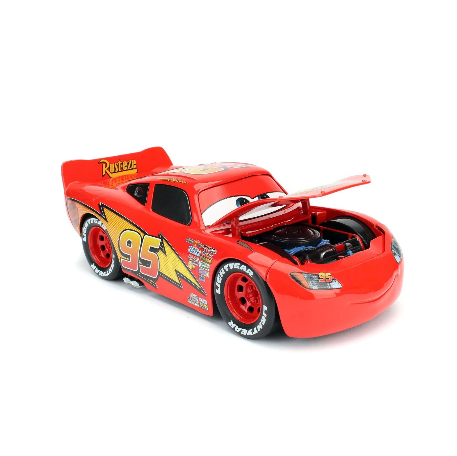 Disney Pixar Cars 3 - Lightning McQueen 1:24 Die-Cast Vehicle with Tire Rack