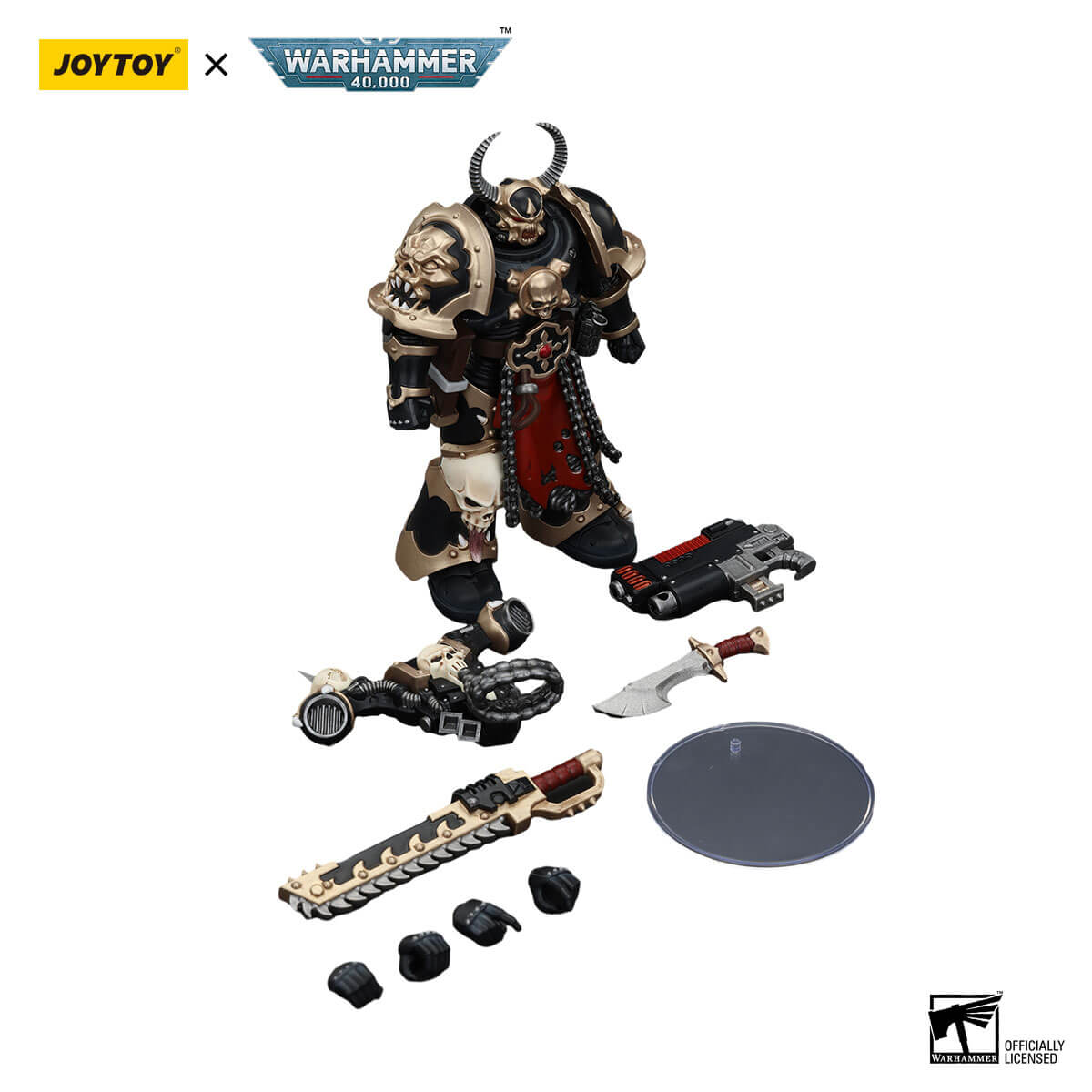Warhammer 40,000 Chaos Space Marines Black Legion Chosen with Combi-Weapon and Chainsword