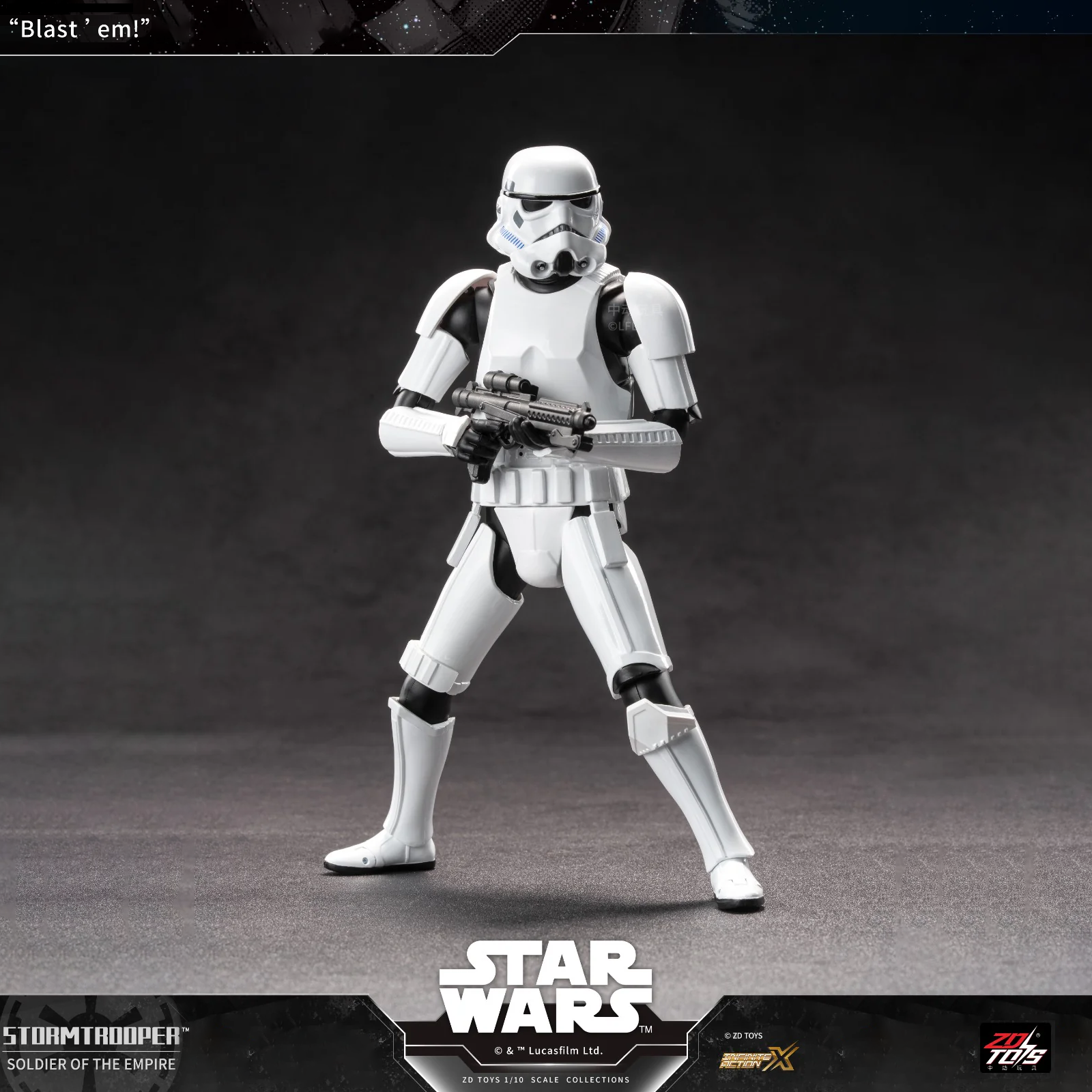 Star Wars 1/10 Stormtrooper Soldier Of The Empire Action Figure by ZD Toys
