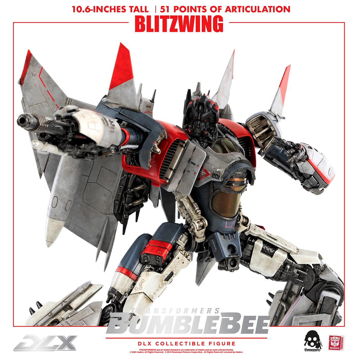 Transformers Bumblebee DLX Blitzwing By Threezero