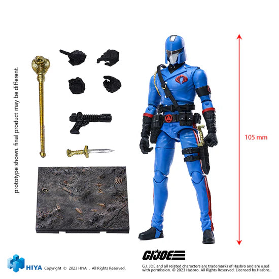 HIYA Exquisite Mini Series 1/18 Scale G.I.Joe Cobra Commander Action Figure