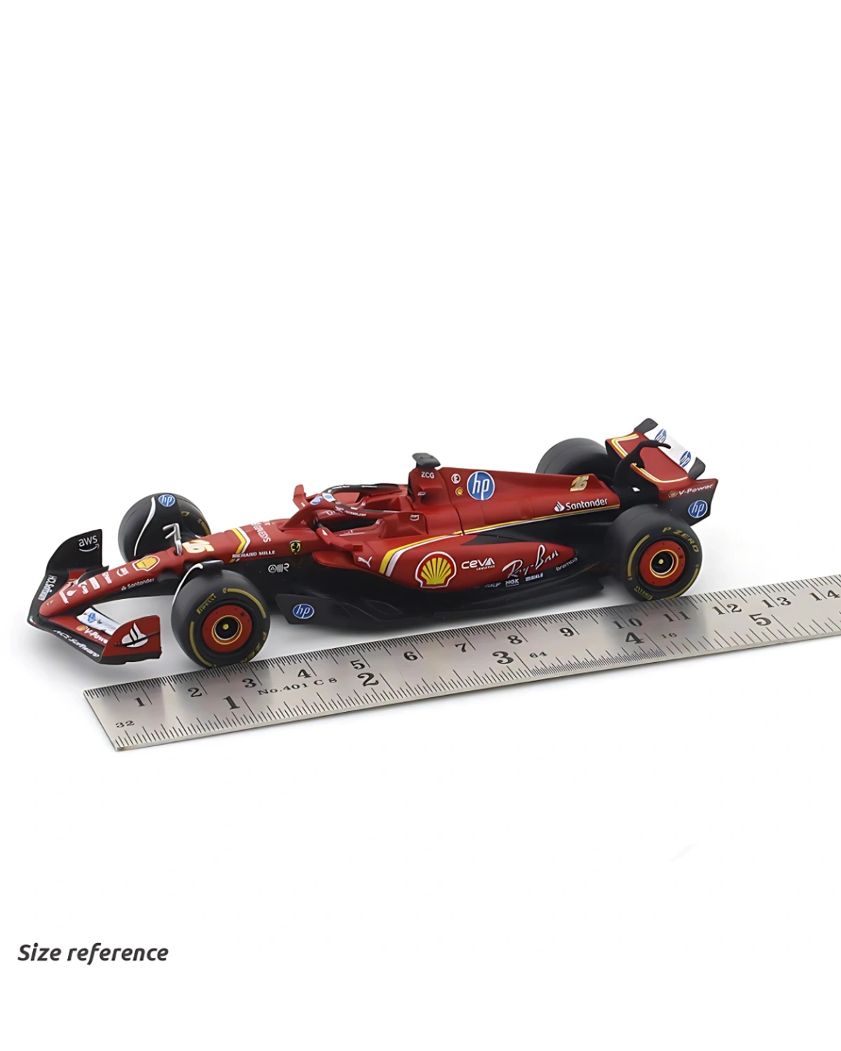 Bburago 1/43 Ferrari SF-24 Set of 2 Formula 1 Models #16 Charles Leclerc & #55 Carlos Sainz