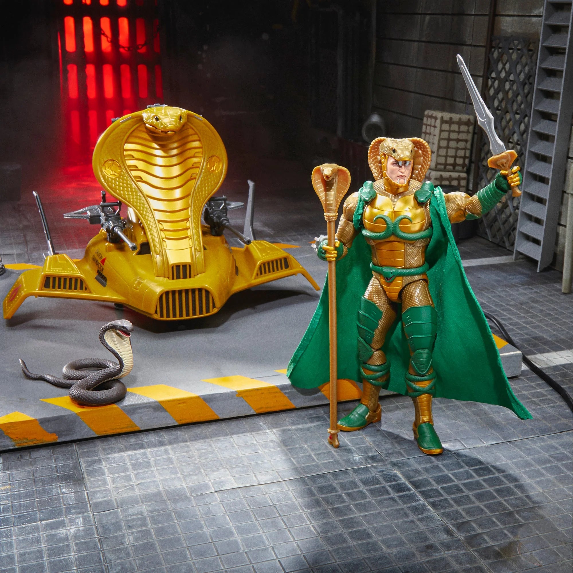 G.I. Joe Classified Series Serpentor & Air Chariot Figure and Vehicle