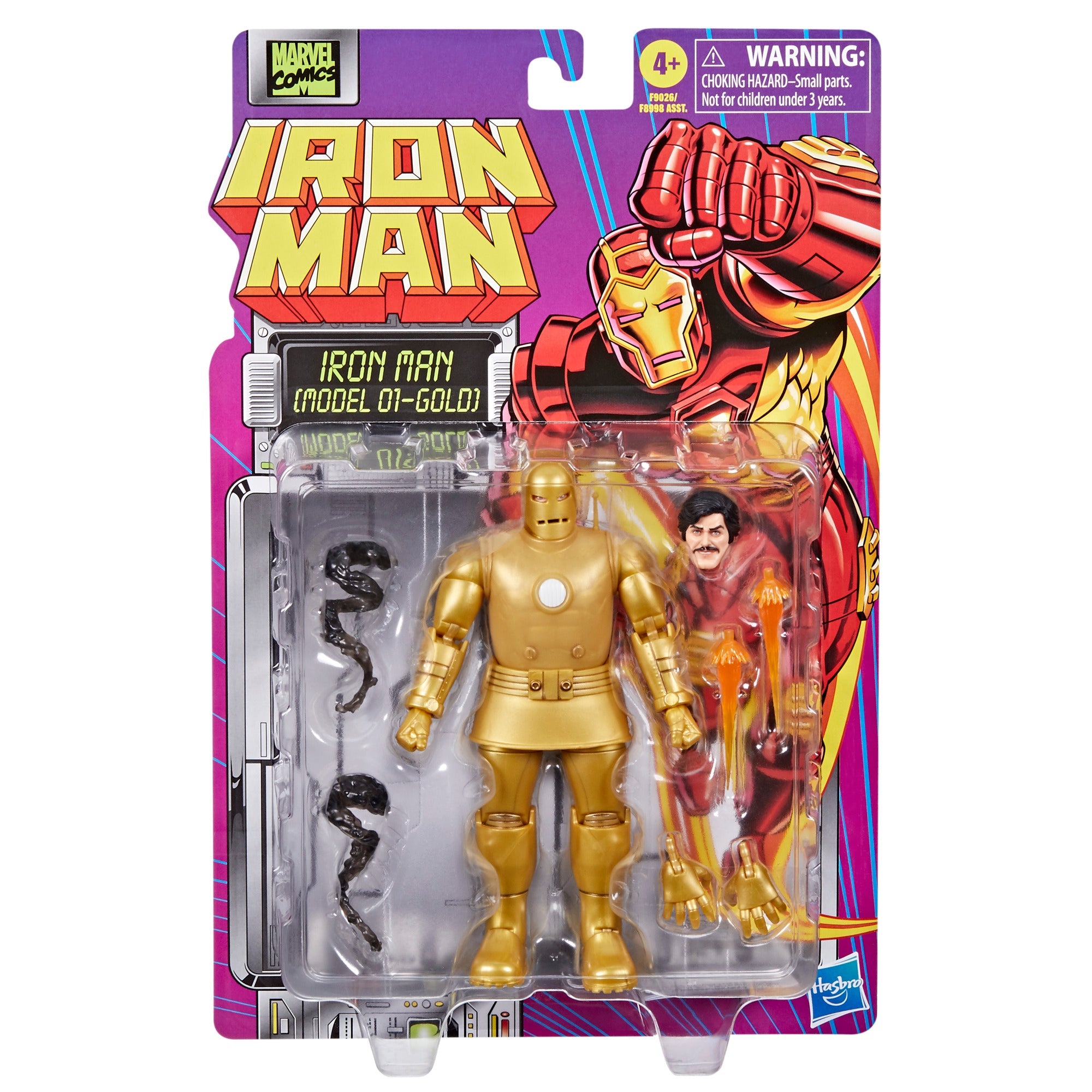 Marvel Legends Iron Man (Model 01 - Gold) Retro Comics figure