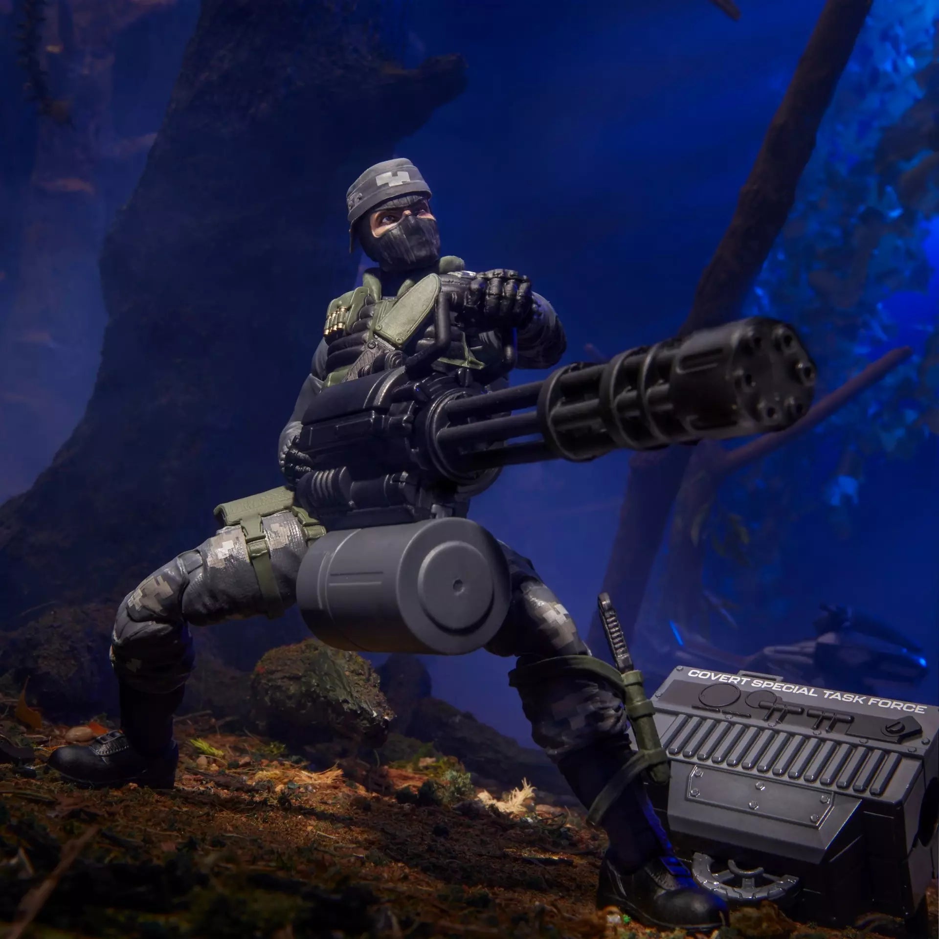 G.I. Joe Classified Series #127 Night Force Jason "Shockwave" Faria & Night Pursuit Cycle