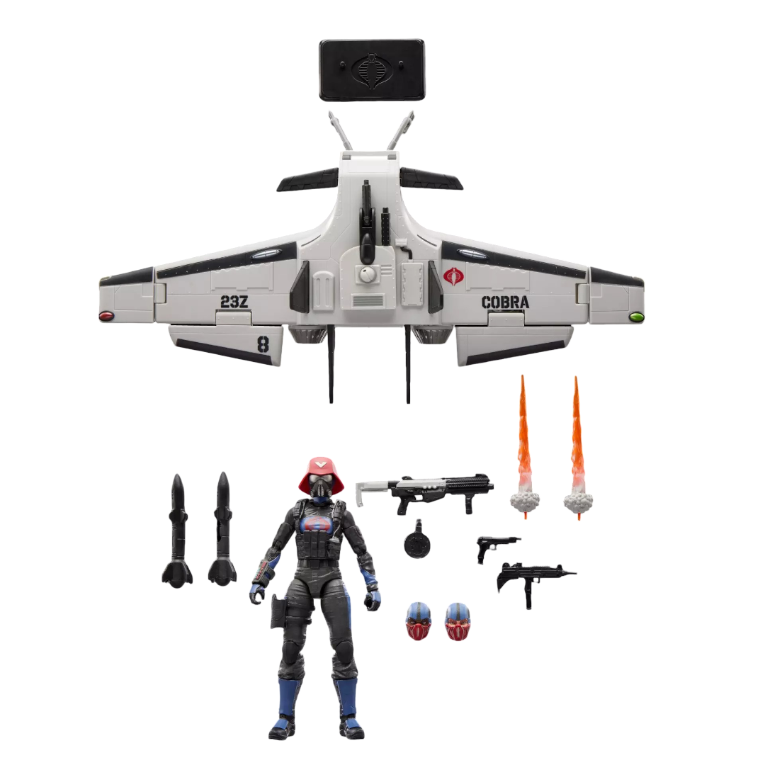 G.I. Joe Classified Series #152 Cobra Pilot Action Figure & Cobra C.L.A.W. (Covert Light Aerial Weapon)