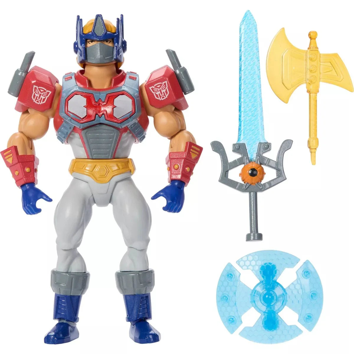 Masters of the Universe x Transformers Optimus Prime Armor He-Man Action Figure
