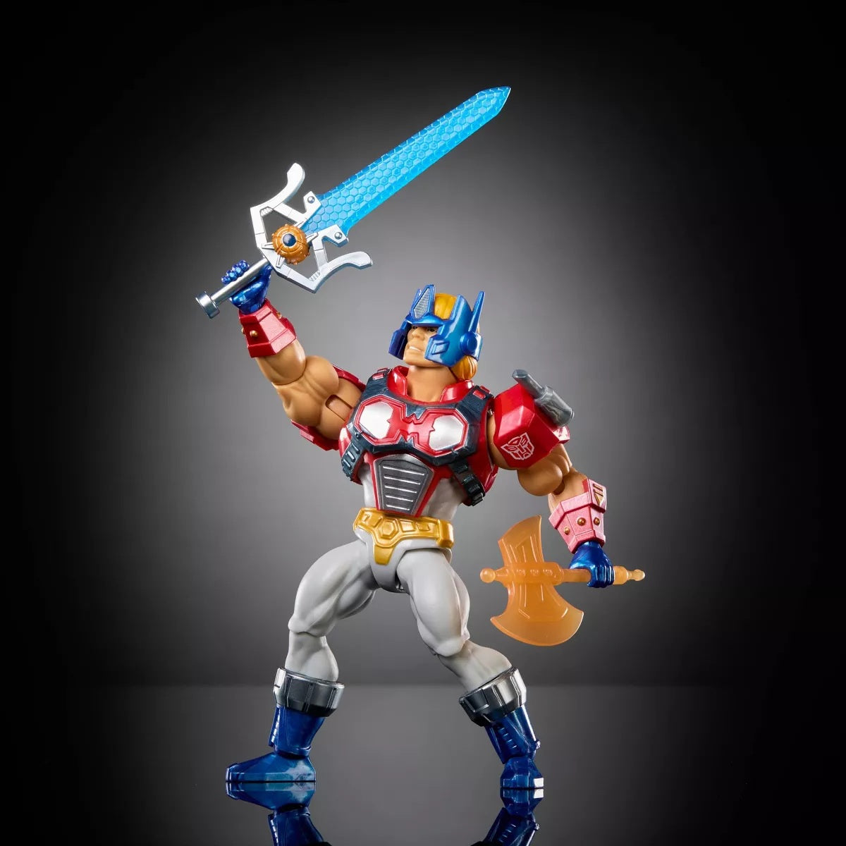 Masters of the Universe x Transformers Optimus Prime Armor He-Man Action Figure
