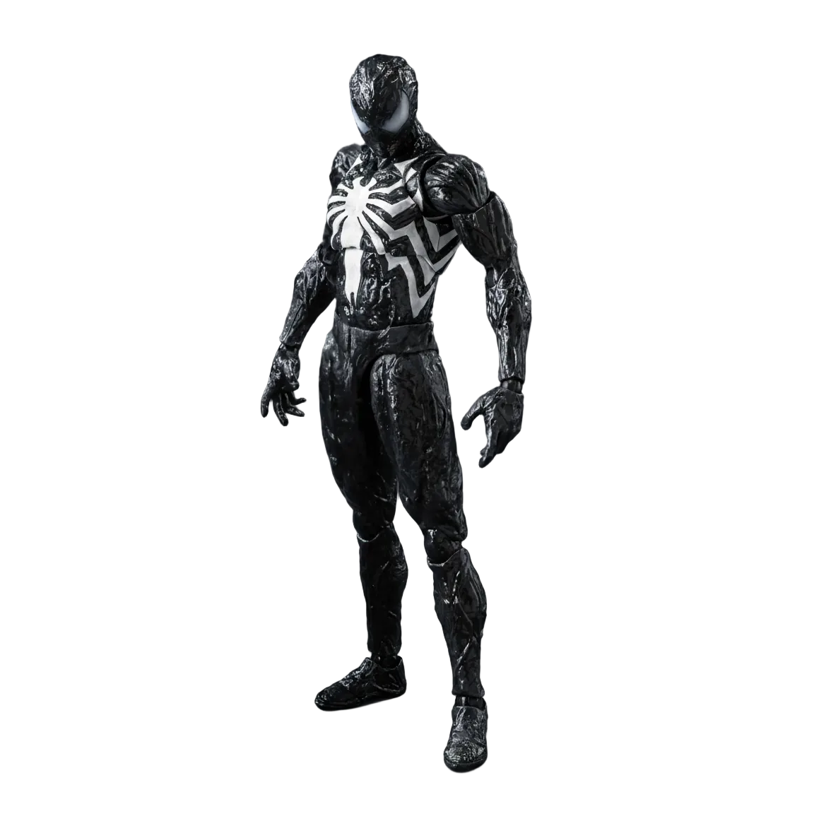 Spider-Man 2 Spider-Man Symbiote Suit Peter Parker DLX Figure By Threezero