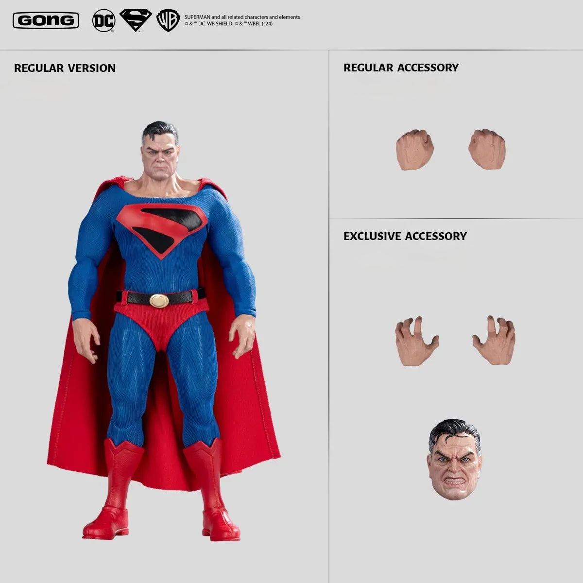 Kingdom Come Superman Action Figure (Exclusive Version) 1/12 Scale by GONG Studio