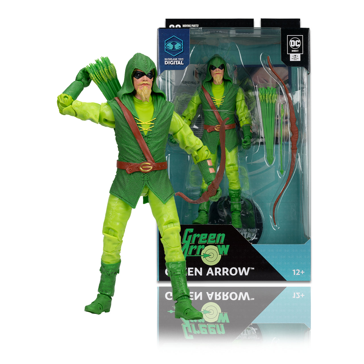Green Arrow (Longbow Hunter) Figure w/McFarlane Toys Digital Collectible