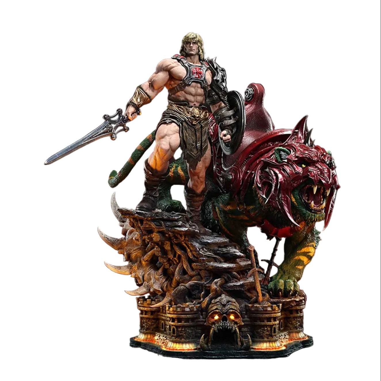 Masters of the Universe He-Man & Battle Cat By Prime 1 Studio