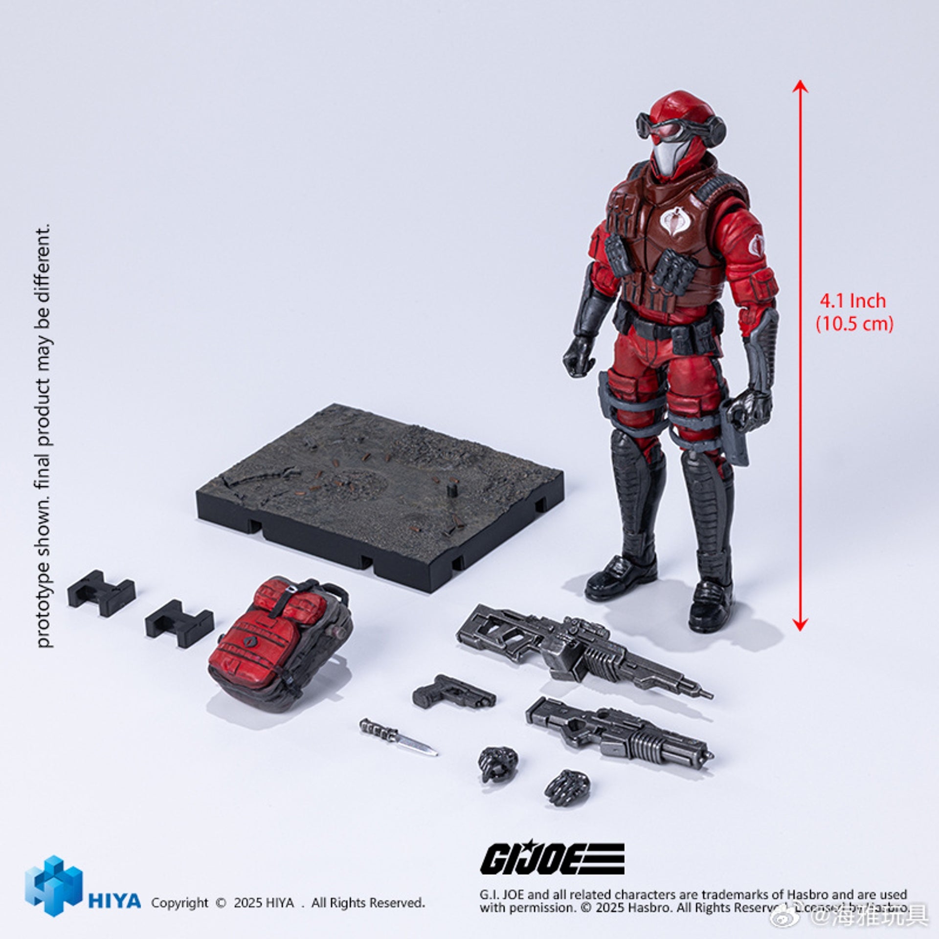 HIYA Exquisite Mini Series 1/18 Scale Crimson Viper Action Figure