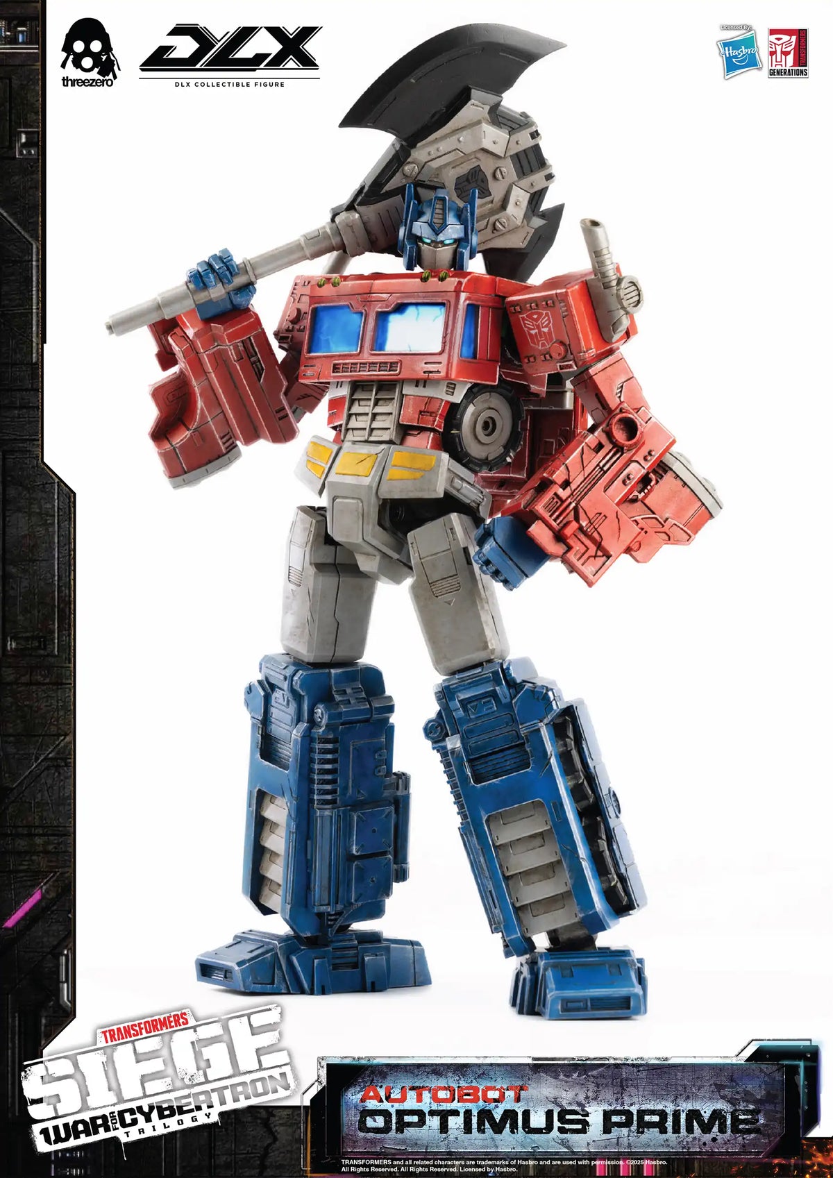 Transformers War for Cybertron Trilogy Optimus Prime DLX Action Figure by ThreeZero
