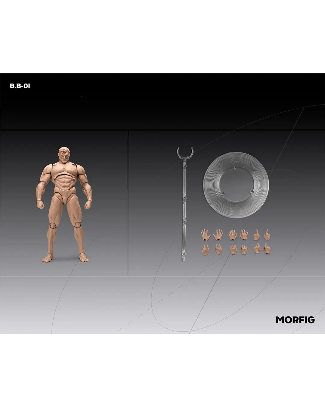 INART MORFIG Blank Male Body Action Figure