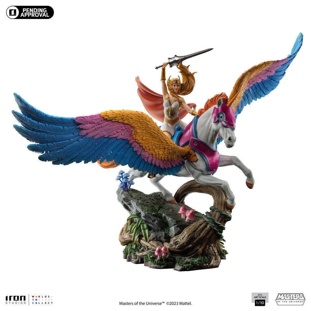 SHE-RA AND SWIFT WIND DELUXE 1:10 Scale Statue by Iron Studios