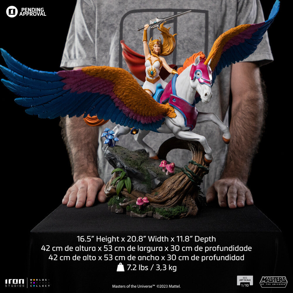 SHE-RA AND SWIFT WIND DELUXE 1:10 Scale Statue by Iron Studios