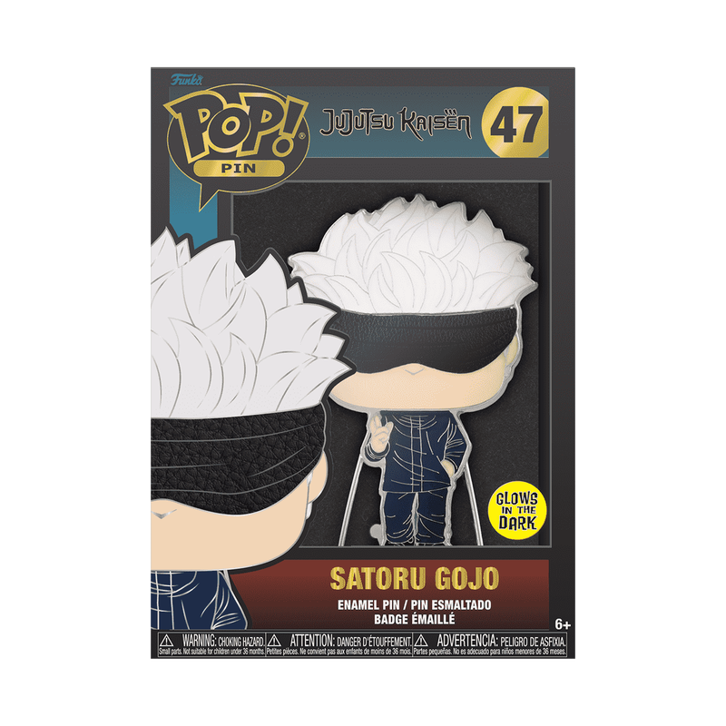 Jujutsu Kaisen Satoru Gojo (Glow) Enamel Pin By Funko Pop! Pin
