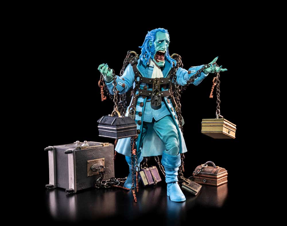 Figura Obscura: The Ghost of Jacob Marley haunted blue figure