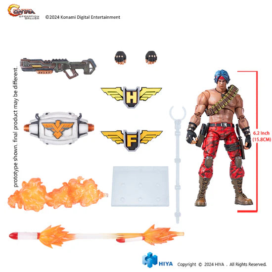 Contra: Operation Galuga Lance Bean Exquisite Basic 1:12 Action Figure