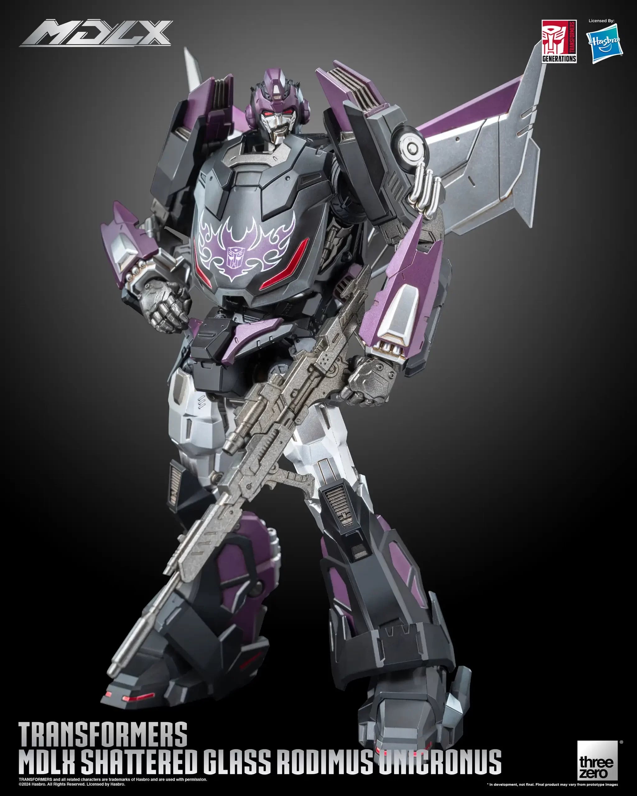 Transformers Shattered Glass Rodimus Unicronus MDLX Action Figure By Threezero