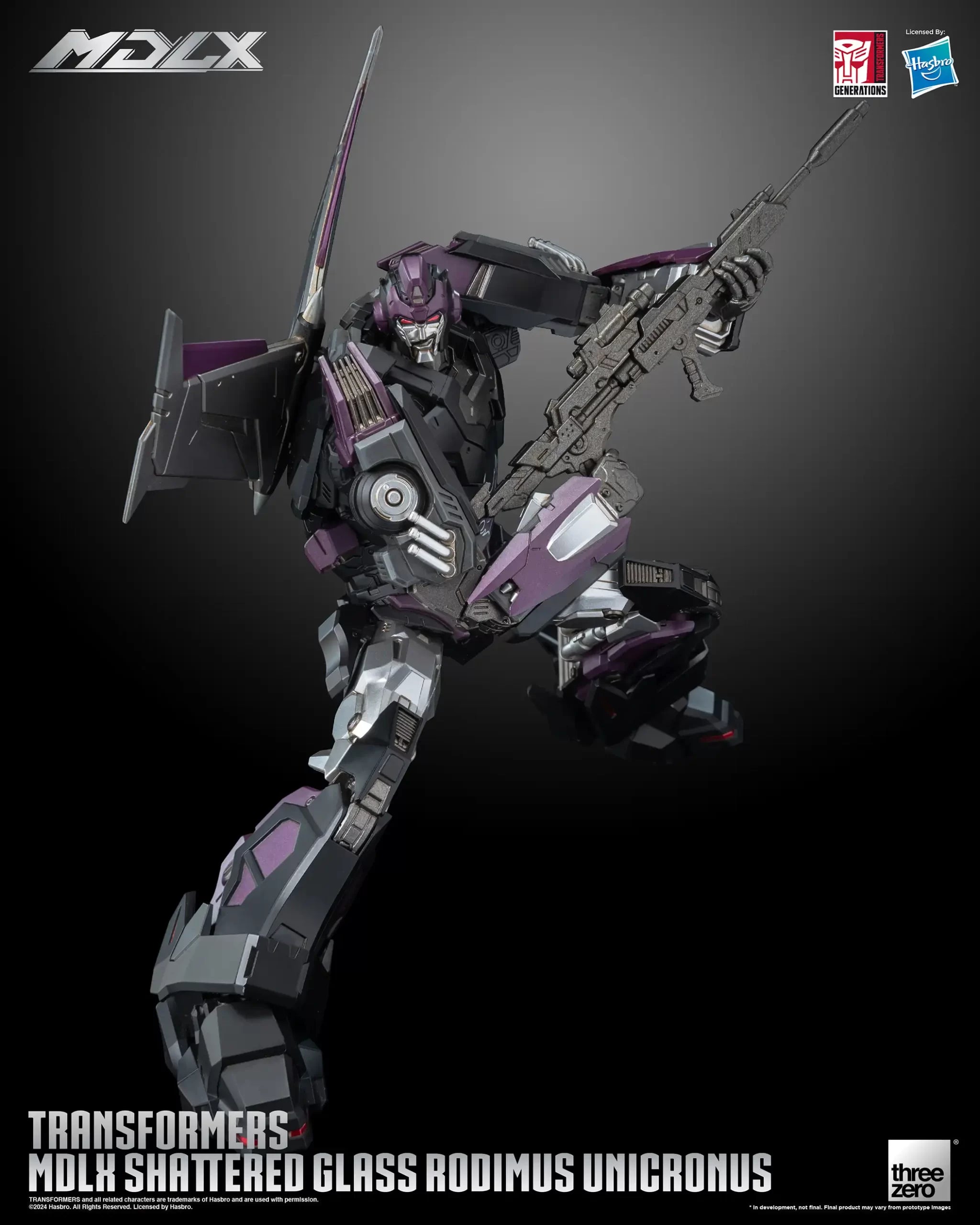 Transformers Shattered Glass Rodimus Unicronus MDLX Action Figure By Threezero